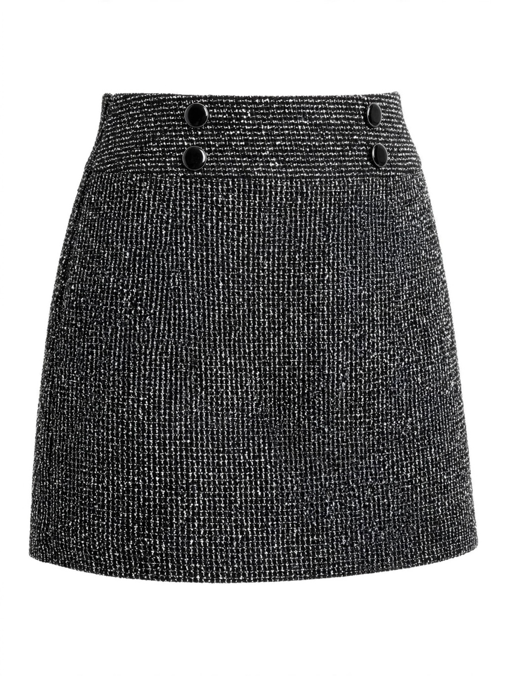 THE LIMITED Black And White Textured Short Skirt Size 10. NEVER WORN